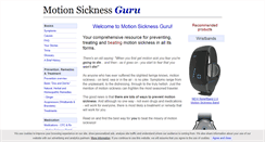 Desktop Screenshot of motion-sickness-guru.com